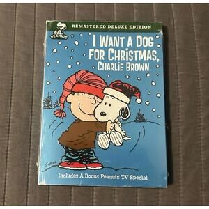 I Want a Dog for Christmas, Charlie Brown DVD, 2003 Brand NEW Peanuts Snoopy